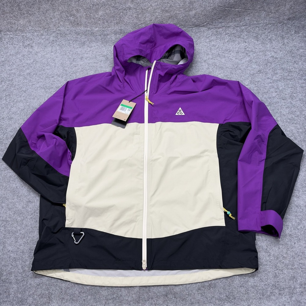Nike ACG Storm-FIT ADV Jacket Mens XL Purple Black Waterproof HJ2687-505